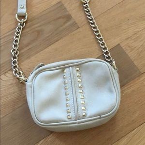 White Studded Cross-Body Purse